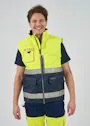 Hydrowear Metz 043446YN Giletz Antistatisch Brandvertragend Geel/Marine miniatuur
