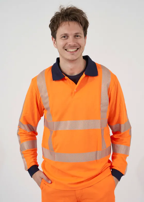 Hydrowear Trinidad 040427 Poloshirt LS UV-bescherming Trafficline