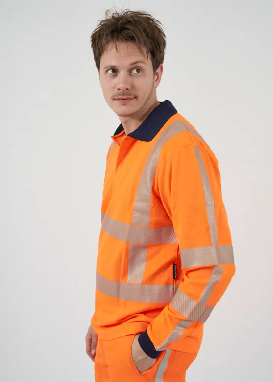Hydrowear Trinidad 040427 Poloshirt LS UV-bescherming Trafficline