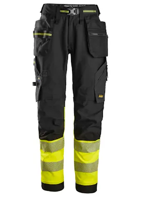 Snickers High-Vis, Klasse 1 Stretch Werkbroek met Holsterzakken 6934