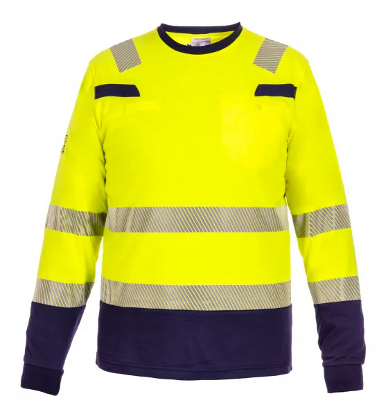 High Vis Geel/Marineblauw