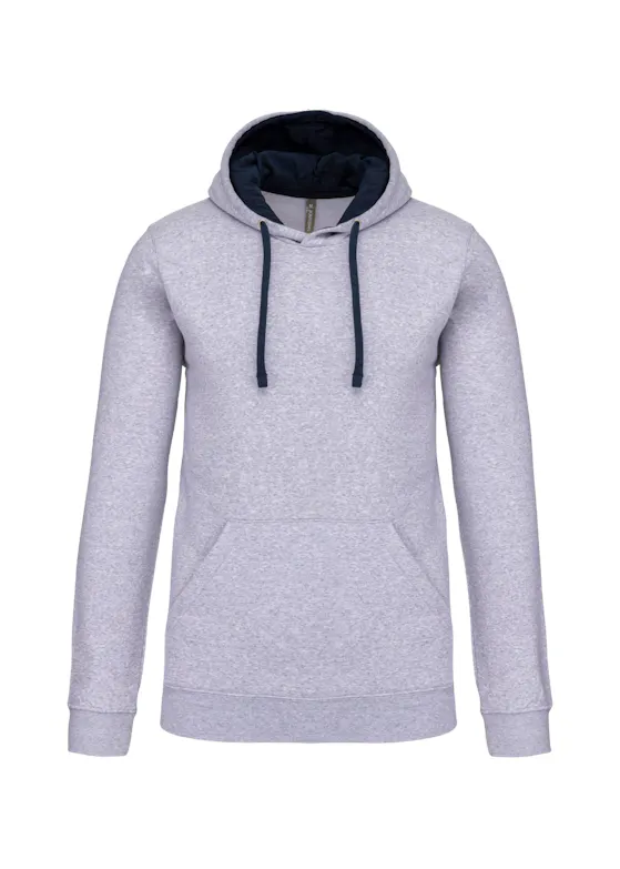 Kariban K446 Sweater Hooded Gecontrasteerde Capuchon Regular Fit