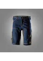 Snickers Denim Werkshorts 6156 Stretch Slim Fit FlexiWork miniatuur