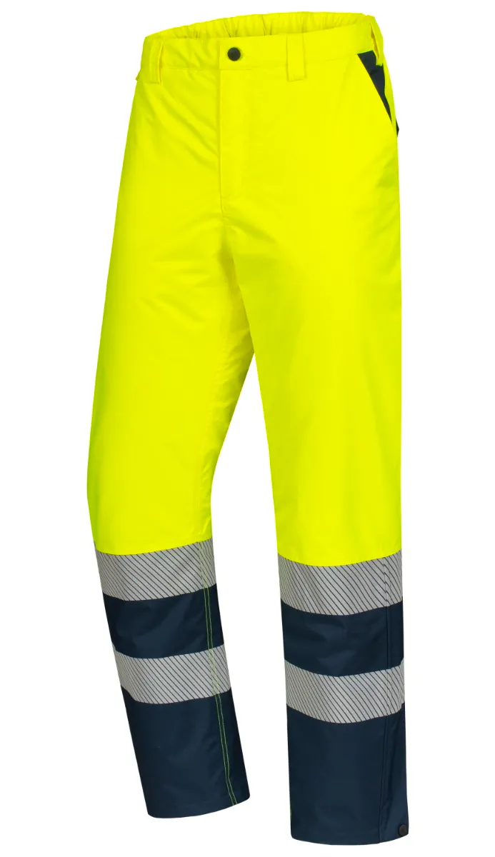 High Vis Geel/Marineblauw