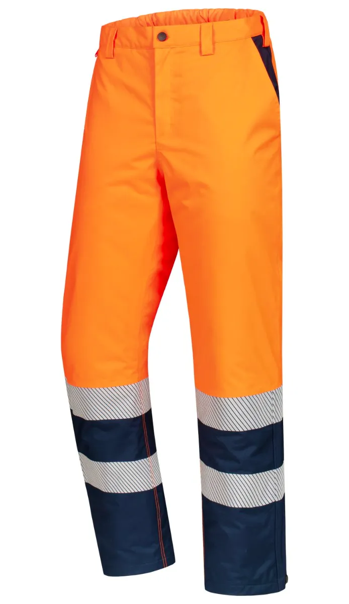 High Vis Oranje/Marineblauw