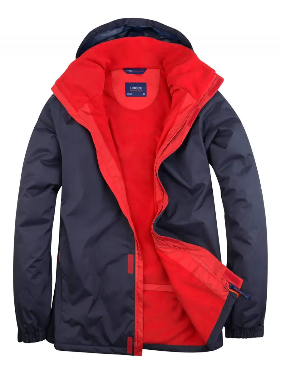 Marineblauw/rood