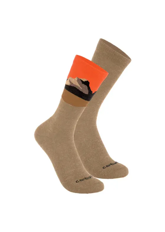 Carhartt Wool Blend Mountain Crew Sock 2 Pack