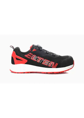 Elten Batis BOA® Black-Red Low ESD S1PL Werkschoen