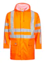 Lyngsoe Hi-Vis Rain Jacket in PU Quality with Detachable Quilted Lining and RWS-Reflexes LR78-COM miniatuur