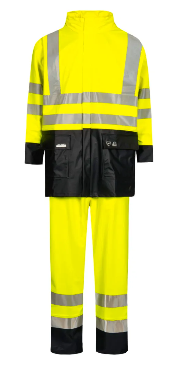 High Vis Geel/Marineblauw