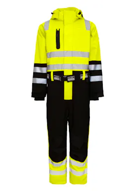 Lyngsoe 4-Way Stretch Hi-Vis Winter Coverall in Breathable and Durable Quality 4WS-5033 Reflecterend