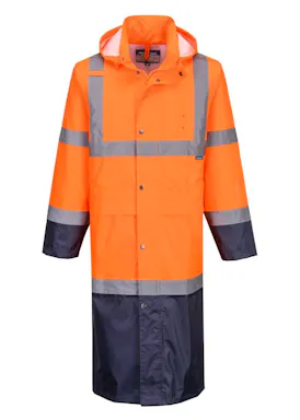 Portwest Contrast Raincoat 122cm H446 Hi-Vis