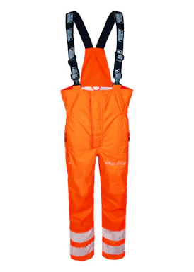 Lyngsoe Multinorm Hi-Vis Bib'n'Brace Trousers in Heavy Tear-Resistant Quality ARC-LR19059 Brandvertragend