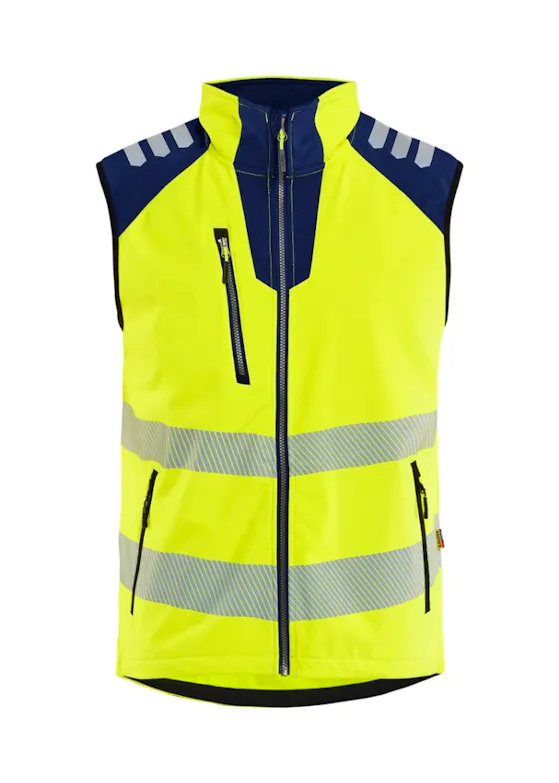 Blaklader 3091 Bodywarmer Softshell High Vis Winddicht Waterdicht Stretch