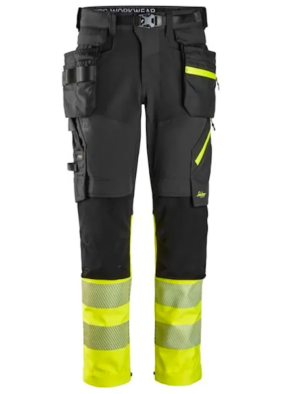 Snickers High-Vis Klasse 1 Werkbroek Met Afneembare Holsterzakken 6935
