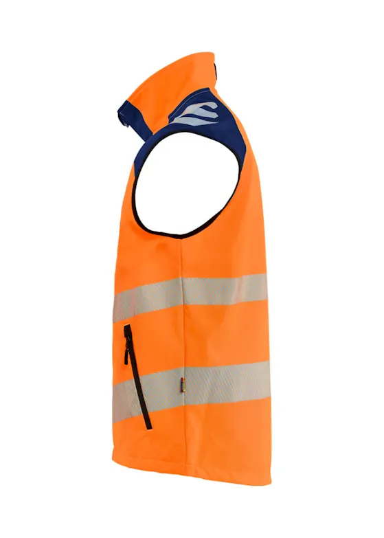 Blaklader 3091 Bodywarmer Softshell High Vis Winddicht Waterdicht Stretch