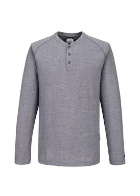 Portwest KA3 Henley T-Shirt KA370 L/S Regular Fit