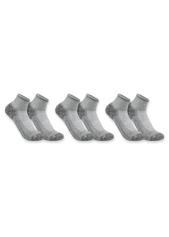 Carhartt Force Midweight Quarter Sock 3 Pack SQ5283M