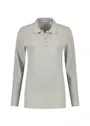 L&S LEM3574 Poloshirt Basic Cotton Elastane Long Sleeves Dames miniatuur