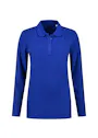 L&S LEM3574 Poloshirt Basic Cotton Elastane Long Sleeves Dames miniatuur