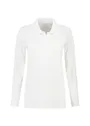 L&S LEM3574 Poloshirt Basic Cotton Elastane Long Sleeves Dames miniatuur