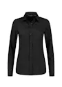 L&S LEM3923 Shirt Long Sleeves Stretch Poly-Cotton Mix Poplin Dames miniatuur