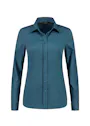 L&S LEM3923 Shirt Long Sleeves Stretch Poly-Cotton Mix Poplin Dames miniatuur