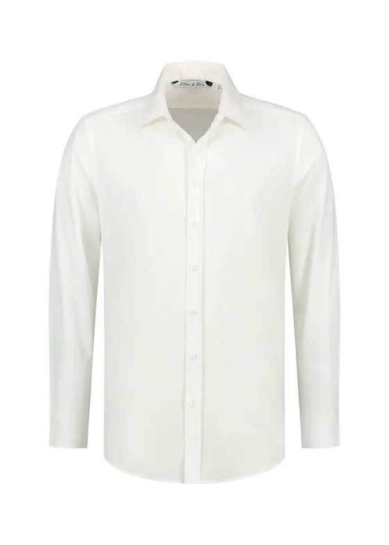 L&S LEM3925 Shirt Long Sleeves Stretch Poly-Cotton Mix Poplin
