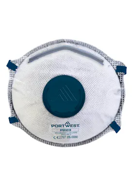 Portwest FFP2 Carbon Valved Dolomite Respirator (10 Stuks)-1