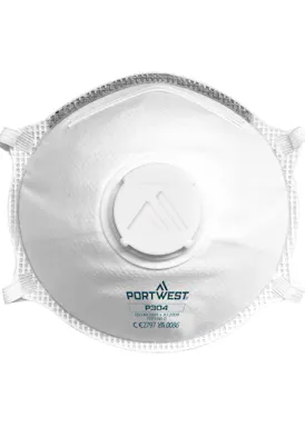 Portwest FFP3 Valved Dolomite Light Cup Respirator (10 Stuks)-1