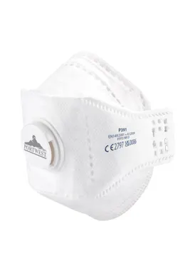 Portwest Eagle FFP3 Valved Dolomite Fold Flat Respirator (10 Stuks)-1