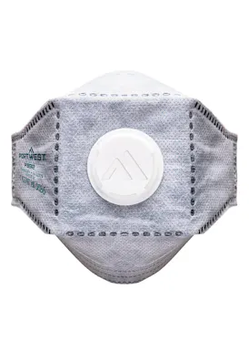 Portwest Eagle FFP3 Valved Carbon Fold Flat Respirator (10 Stuks)-1