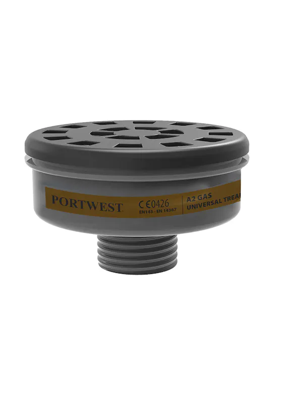 Portwest A2 Gas Filter Universal Thread (6 Stuks)-1