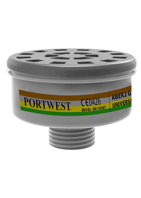 Portwest ABEK2 Gas Filter Universal Thread (4 Stuks)-1