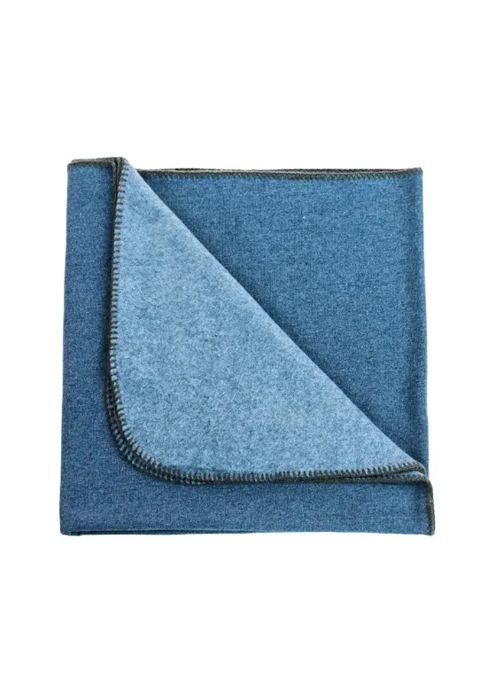Chaud Devant Plaid Suave Blue Melee