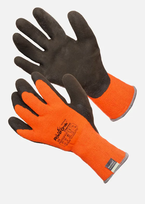 Towa PowerGrab Thermo Oranje 335 Latex Gecoate Werkhandschoen