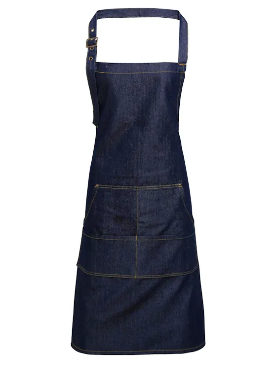 Premier Jeans Stitch Denim Bib Apron