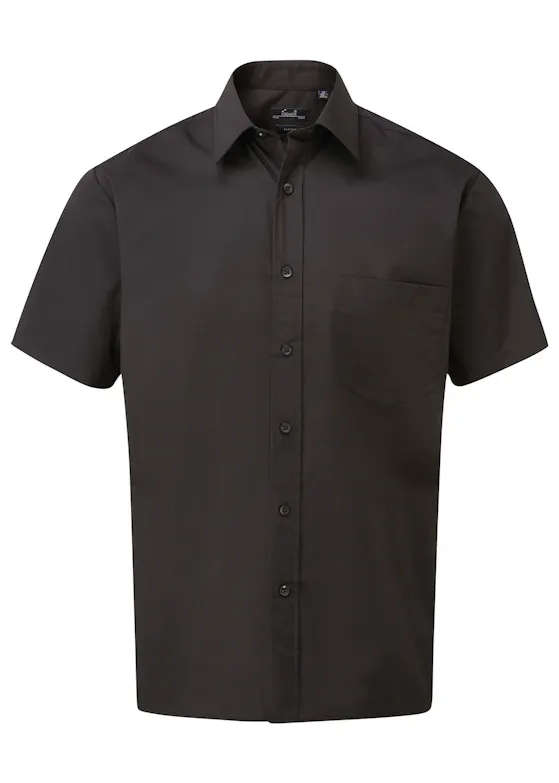 Premier PW202 Poplin Shirt Short Sleeve Regular Fit