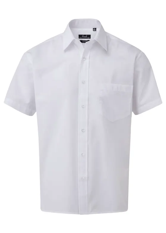 Premier PW202 Poplin Shirt Short Sleeve Regular Fit