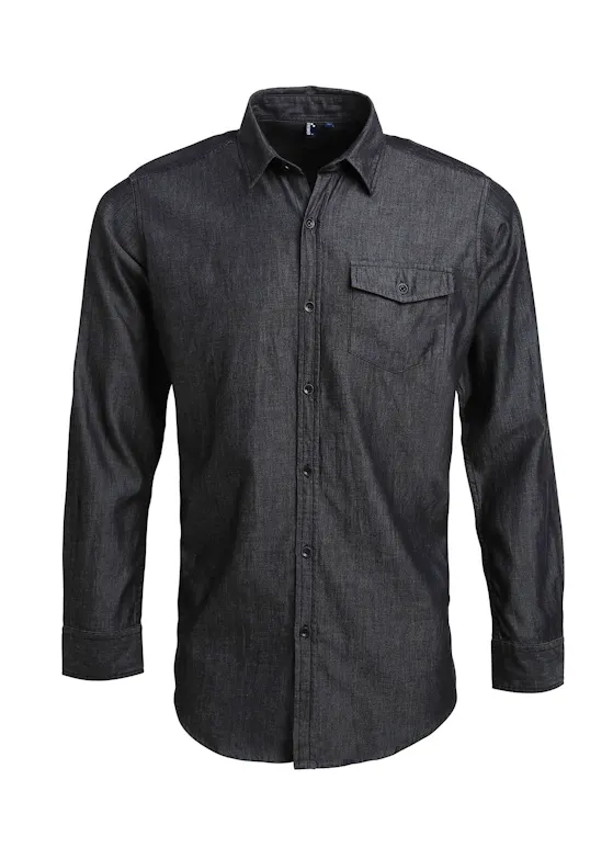 Premier PW222 Jeans Denim Shirt Stitch Regular Fit