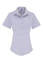 Premier PW346 Poplin Cotton Shirt Short Sleeve Stretch Dames miniatuur