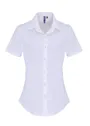 Premier PW346 Poplin Cotton Shirt Short Sleeve Stretch Dames miniatuur