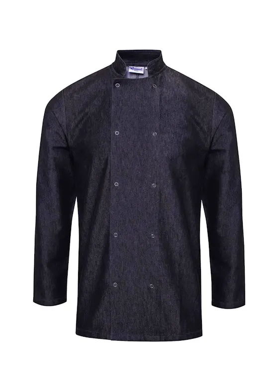 Premier PW660 Denim Chef´s Jacket Regular Fit