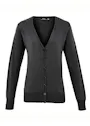 Premier Women´s Button Through Knitted Cardigan miniatuur