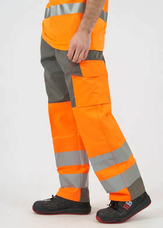 Projob 6501 Signalisatiebroek met Kniezakken EN ISO 20471 Klasse 2
