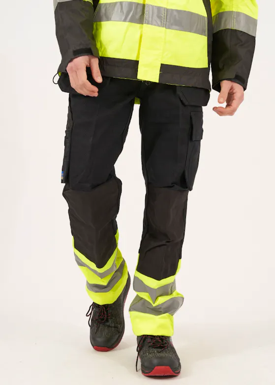 Projob Signalisatiebroek met Kniezakken en Spijkerzakken EN ISO 20471 Klasse 1 6530 