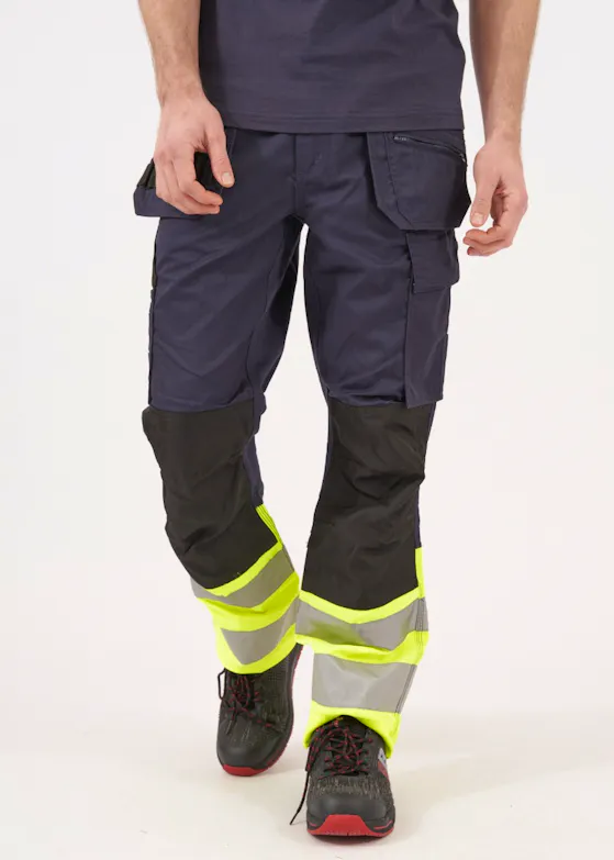 Projob Signalisatiebroek met Kniezakken en Spijkerzakken EN ISO 20471 Klasse 1 6534 