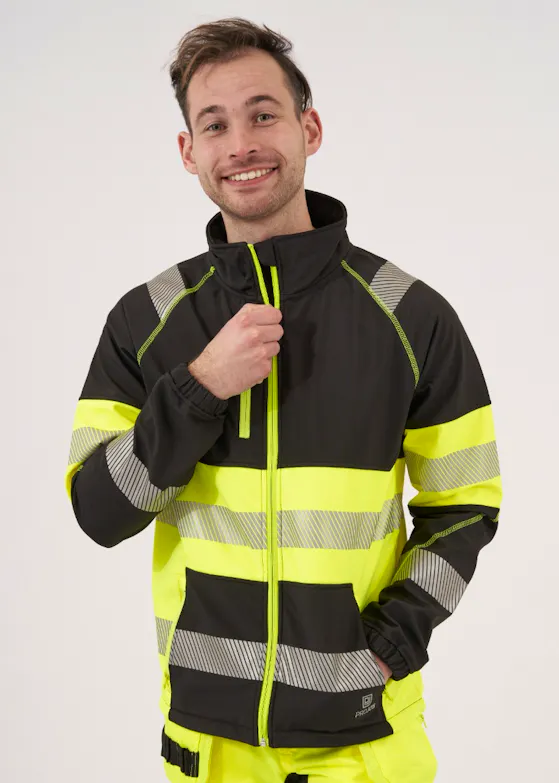 Projob Signalisatiesoftshell EN ISO 20471 Klasse 1 6443 