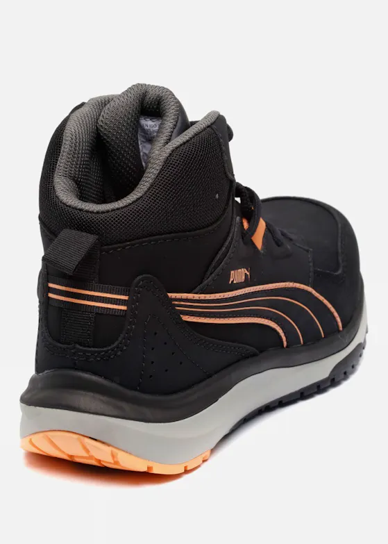 Puma Stepper Black/Peach Mid S3S ESD Werkschoen