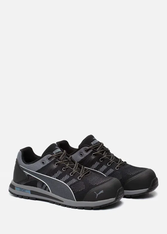 Puma Elevate Knit  S1P Werkschoen Zwart/Grijs